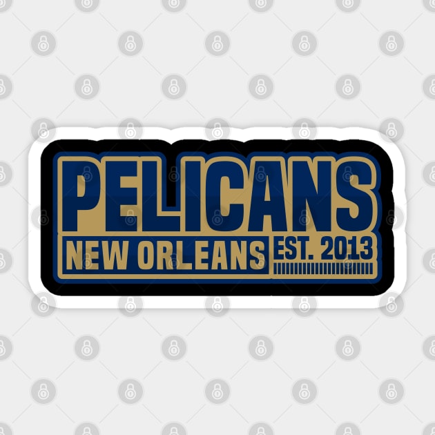 New Orleans Pelicans 01 Sticker by yasminkul